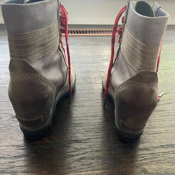 Sorel Wmns Lexie Wedge Waterproof Canvas Winter Boots NL3046-051 - Picture 4 of 6